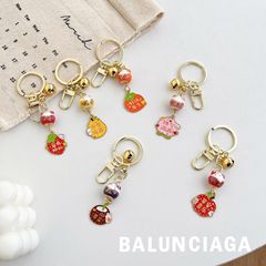 Fruit Series Playful Full of Good Things Cute Girl Heart Strawberry Creative Bag Hook Keychain Creative