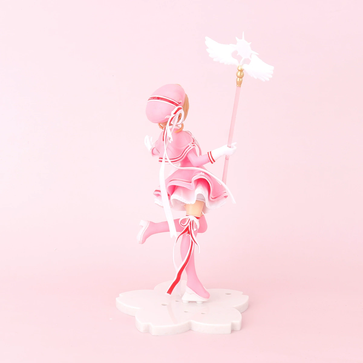 Фигурка аниме-магическая девочка, ручная работа Sakura, качающийся посох, коллекционная, 0.08 кг