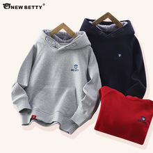 (福利）（帽加绒）熊仔家秋冬儿童男童卫衣加厚保暖中大童外衣