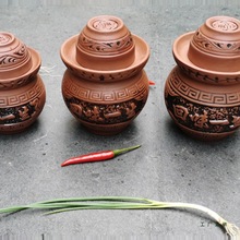 老式泡菜坛子豆腐乳坛陶瓷家用小号泡菜坛无釉迷你紫砂土坛子厂价