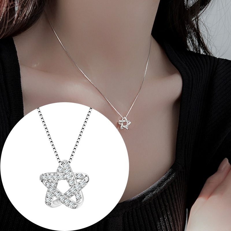 Small design necklace with zircon