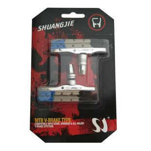 SHUANGJIE/SHUANGJIE wear-resistant noise-free aluminum alloy V Brake brake leather mountain bike travel vehicle road bike