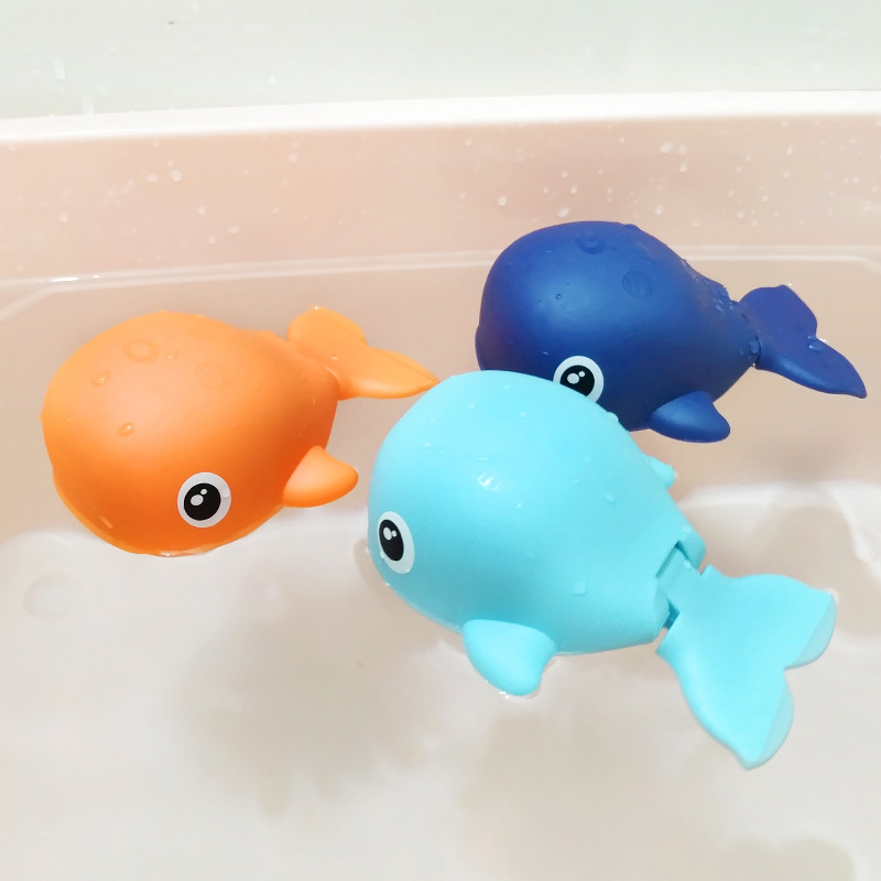 宝宝戏水小鲸鱼儿童洗澡游泳玩具浴室玩水婴儿水里玩幼儿男孩女孩