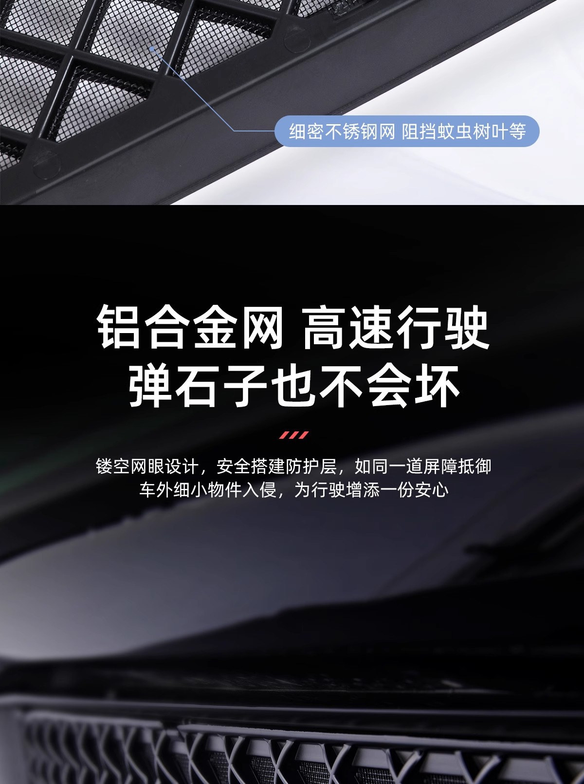 Suitable for Tesla's New Version of Model 3/Y, Anti-Insect Net, Detachable Front Air Intake Mask Accessories, New Model