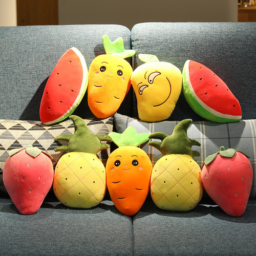 New 8-inch Plush Doll with Feathery Cotton Filling, Premium Gacha Machine Character, Cute Stuffed Animal, Fruit Plush Doll Toy
