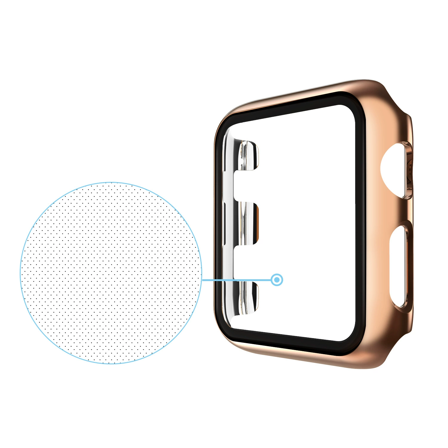Покрытие корпуса Apple Watch из стали и ПК, все в одном защитный чехол для IWATCH Series