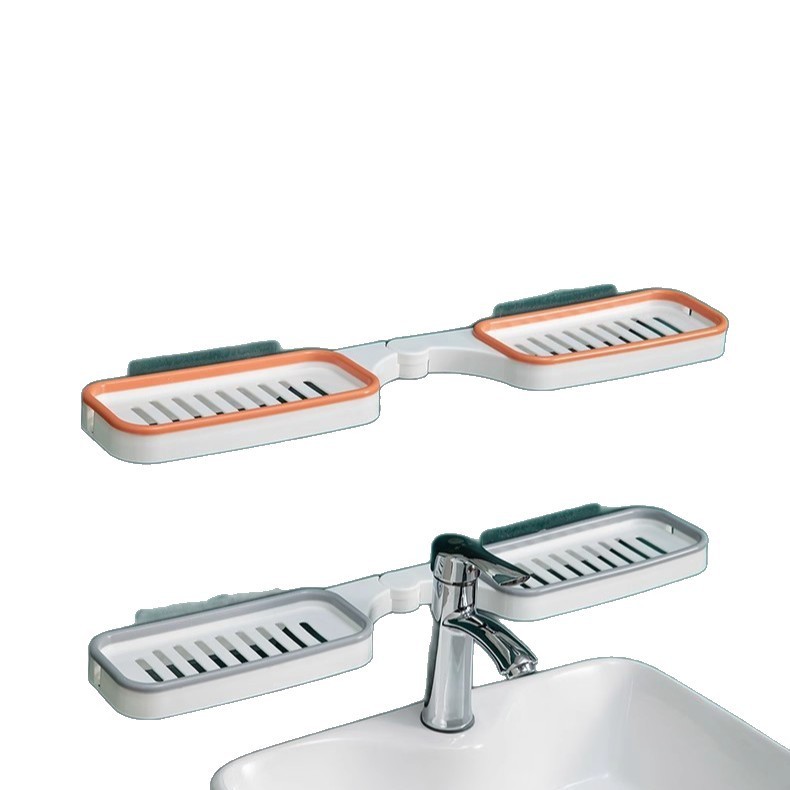 クリエイティブコーナー収納ラックパンチフリー壁掛け収納ラックバスルームトイレプラスチック洗面台折りたたみラック|undefined