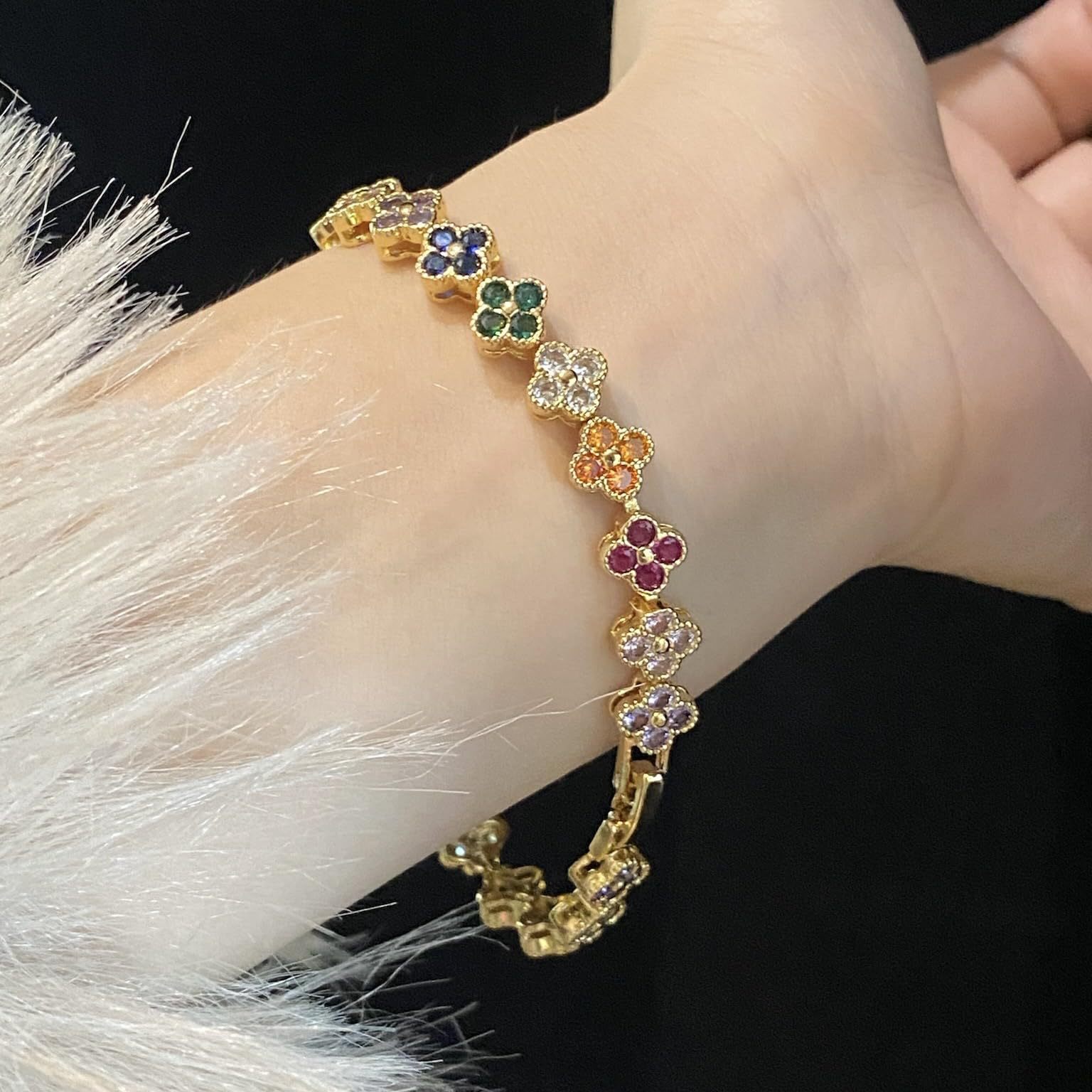 Keturlapio dobilu apyrankė vyrams su cirkoniu madinga_voghion.com