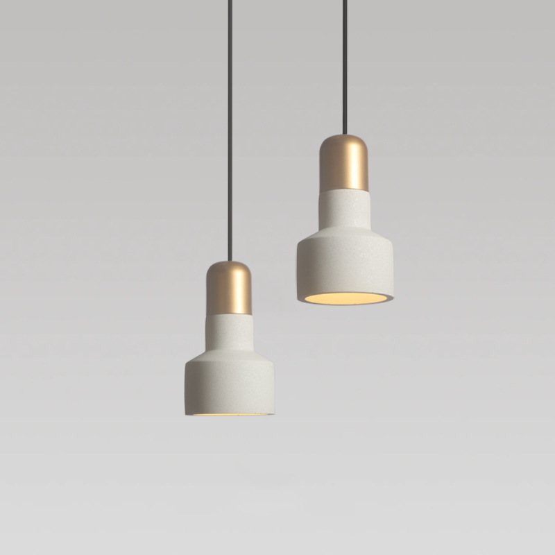 Creative Concrete Cement Chandelier Nordic Simple Modern Restaurant Bar Bedroom Bedside Quiet Rustic Chandelier