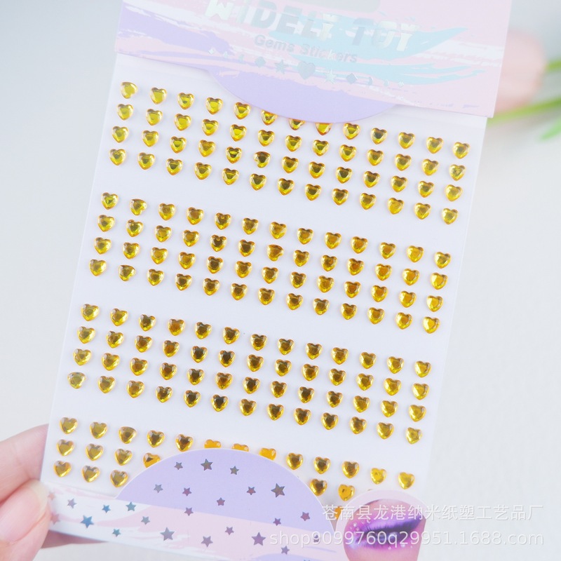 亚克力贴钻多尺寸珍珠眉心脸钻化妆水钻面部装饰泪钻彩色眼妆贴钻|undefined