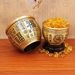 黃銅米缸聚財百福缸招財進寶米缸聚寶盆店鋪客廳銅百福水缸擺件
