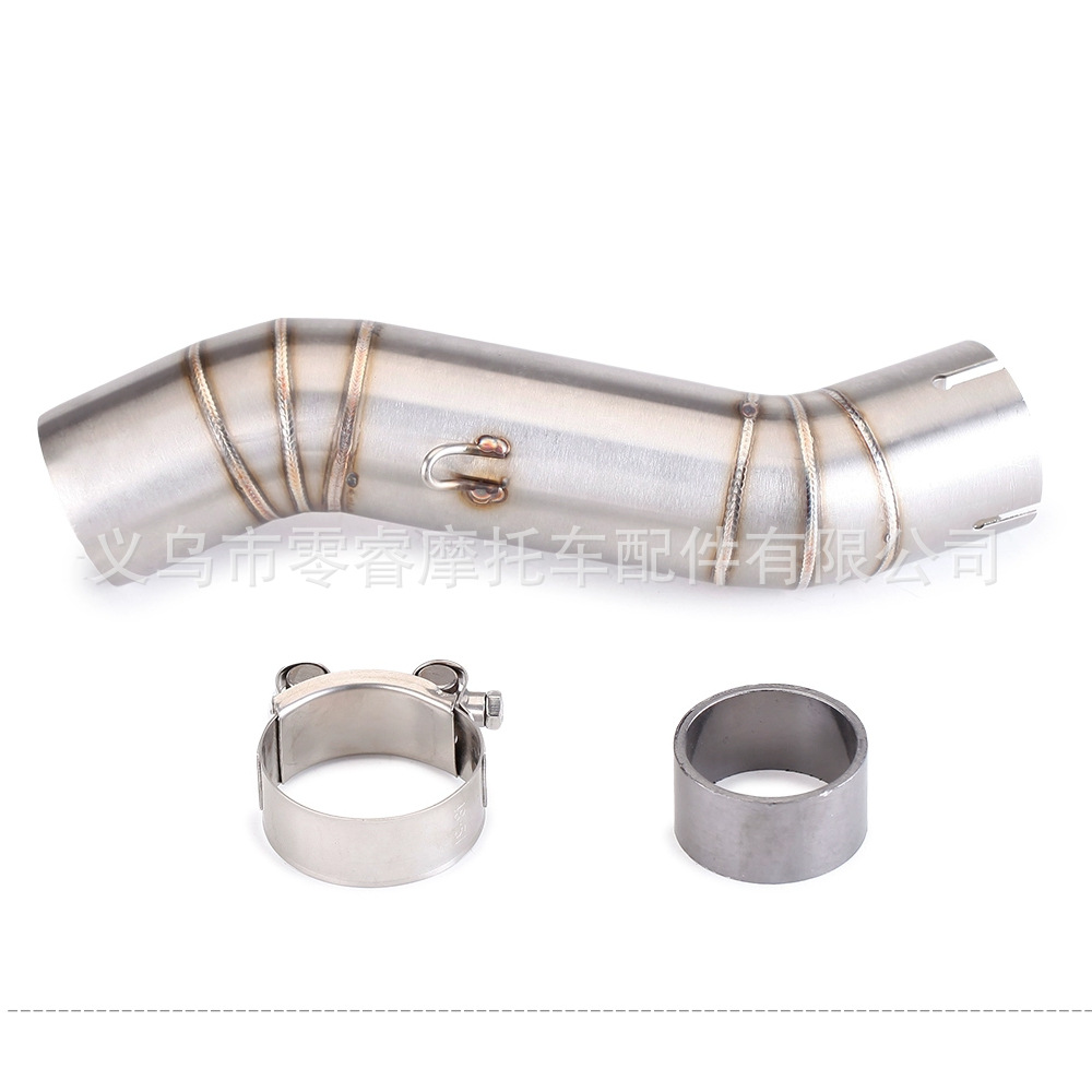 Motorcycle exhaust pipe is suitable for CB400F CBR500 modified CB400X middle exhaust connecting pipe