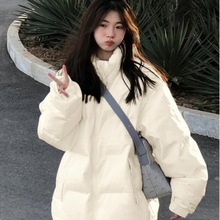 大码胖棉服女装冬季新款高级感慵懒风小众加厚保暖棉袄时尚外套