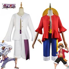 Luffy cos suit One Piece clothes two years later second generation cosplay clothes straw hat shoes props clothing
