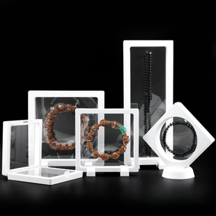 Transparent Suspension Jewelry Packaging Box Anti-oxidation Earrings Ring Necklace Bracelet Bracelet Dust-proof Box Jewelry Display Stand