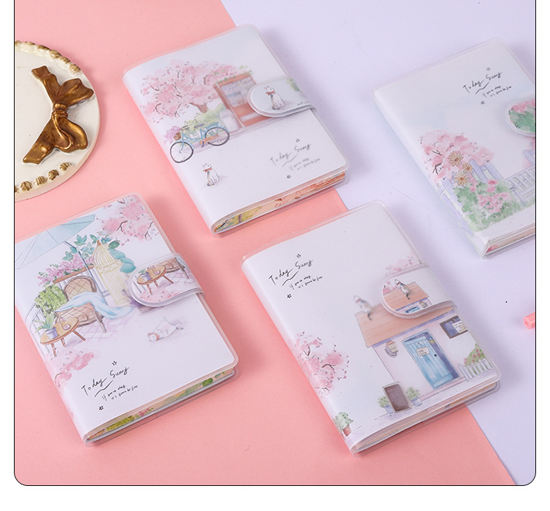 Cute Cartoon Mini Portable Pockets A7 Buckle Notebook Wholesale display picture 6