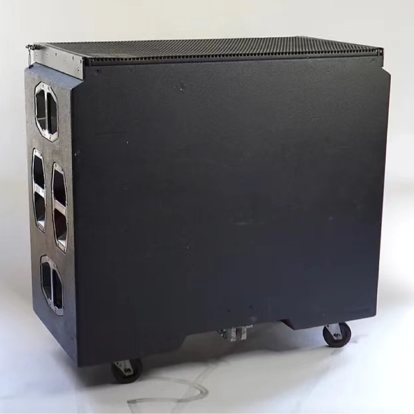 Tres 18 pulgadas profesionales de sonido de matriz lineal subwoofer profesional al aire libre de alta potencia de sonido de escenario sonido de rendimiento