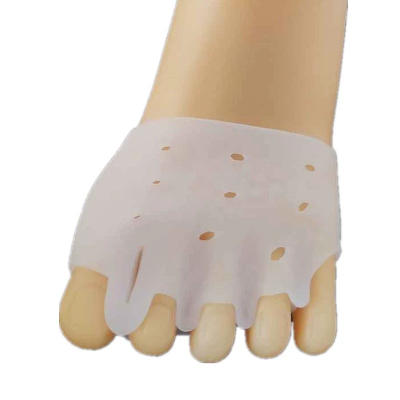 Сотовая Передняя Подушка с пятью отверстиями, вальгусная деформация большого пальца стопы, Перекрытие Кости Большой стопы, амортизация, Женский разрез на пальце ноги, рукав для пальца с пятью отверстиями