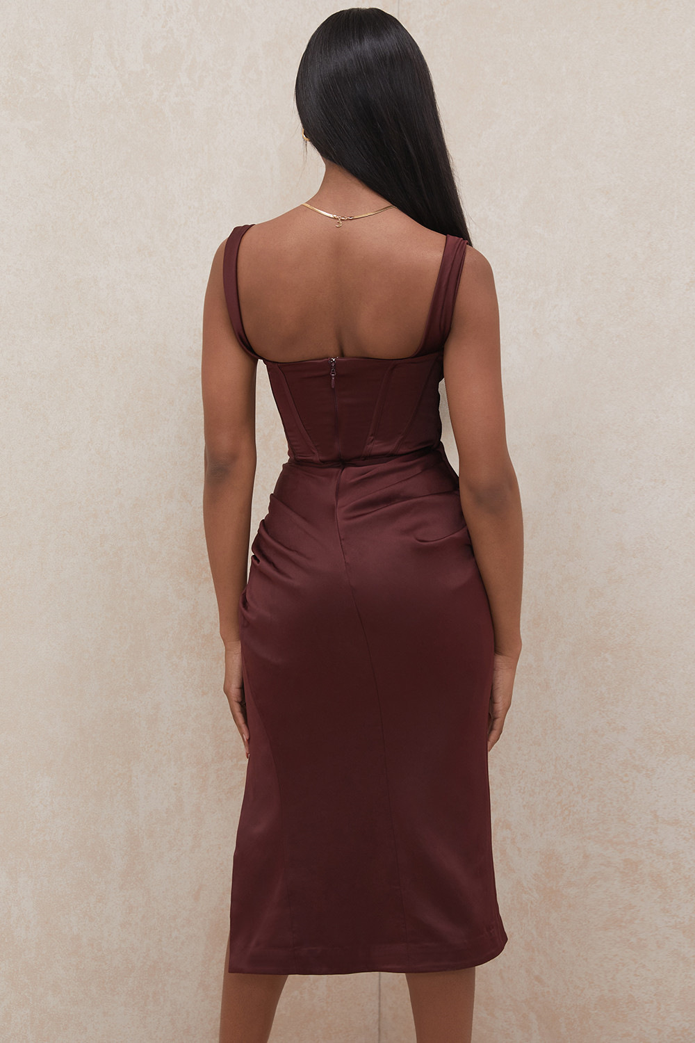 summer sexy satin back dress NSMI49551