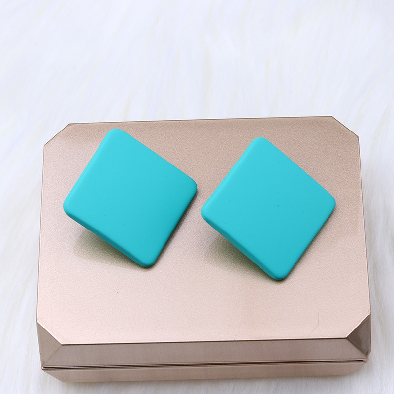 1 Pair Simple Style Geometric Arylic Stoving Varnish Women's Ear Studs display picture 24