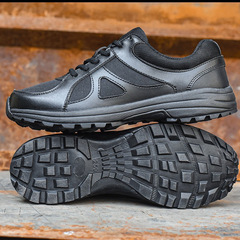 New training shoes for men, black lightweight fire-fighting physical training shoes, spring breathable outdoor hiking and mountaineering running shoes