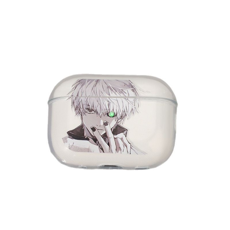 Anime Tokyo Ghoul Jinmu Yan Lights Airpods 4a generación pro3a generación funda protectora de carcasa blanda funda para auriculares pro2