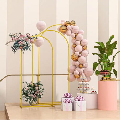 Amazon Arch Support Ring Moonhole Balloon Arch Iron Arch Wedding Background Party Scene Decoration