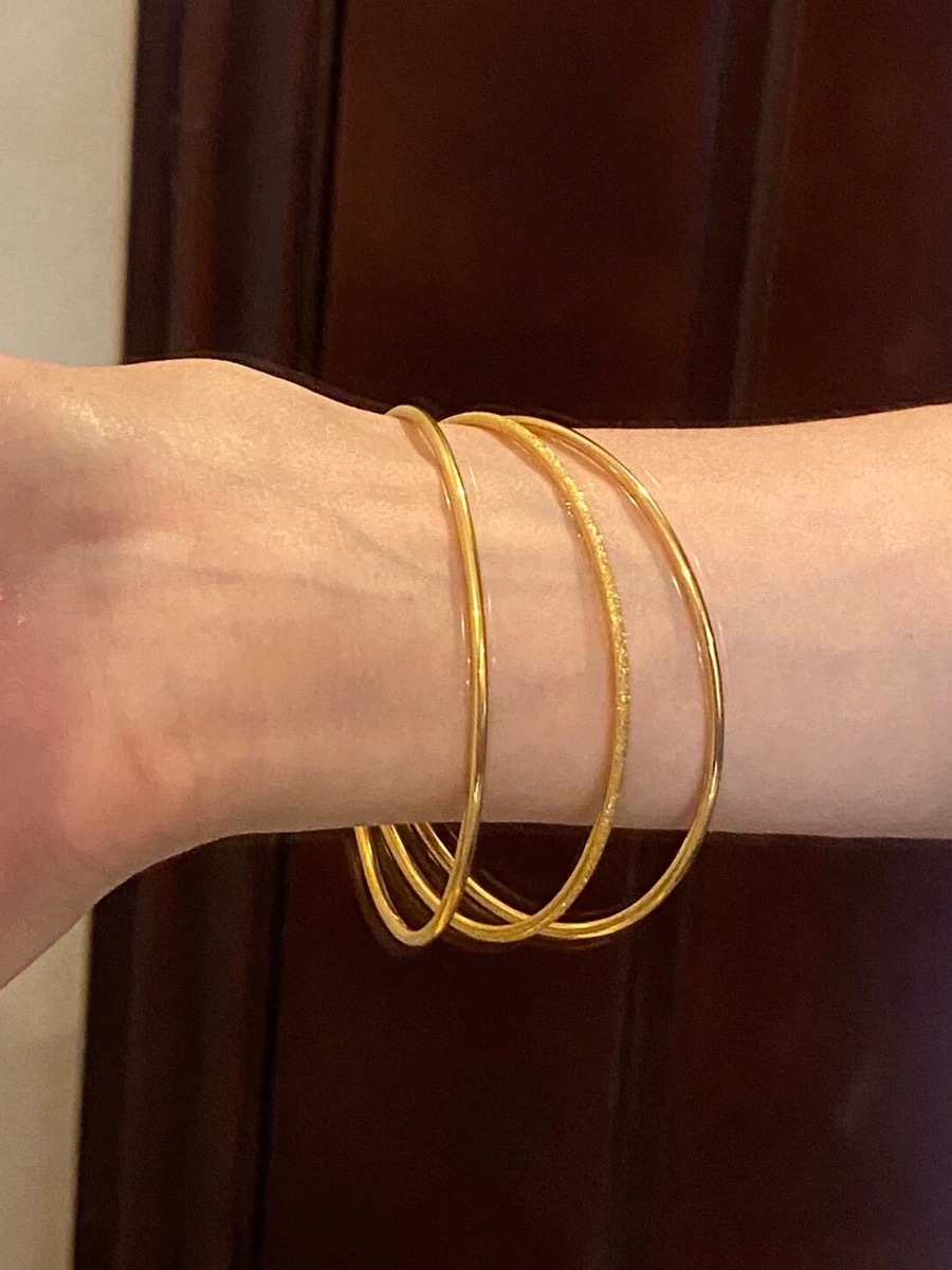 Jindian Same-style Three-generation Three-generation Three-generation Bracelet Women's Superior Sense Two-light One-sand Long-standing Color-free All-_voghion.com