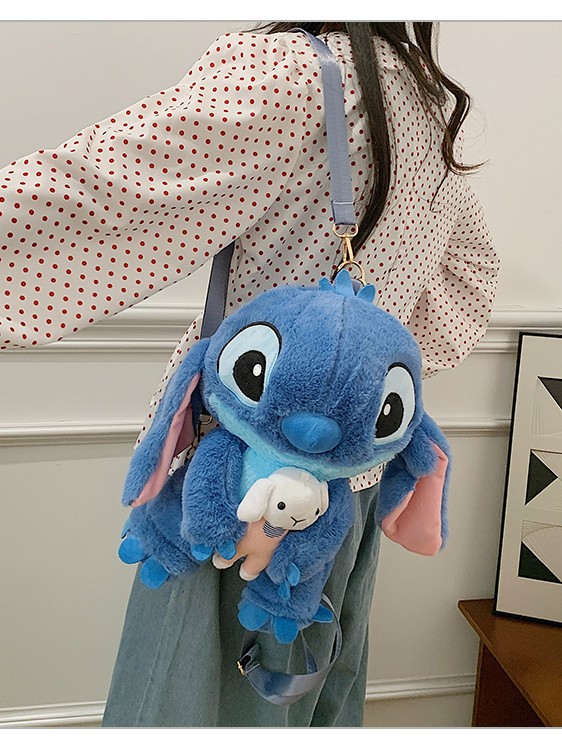 Pequeña venta al por mayor Stitzi felpa dibujos animados mochila niña linda ins bandolera regalo para padres e hijos image 5