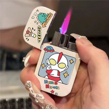 【一件代发】玉桂狗Kitty猫网红打火机可爱卡通粉色火焰创意防风i