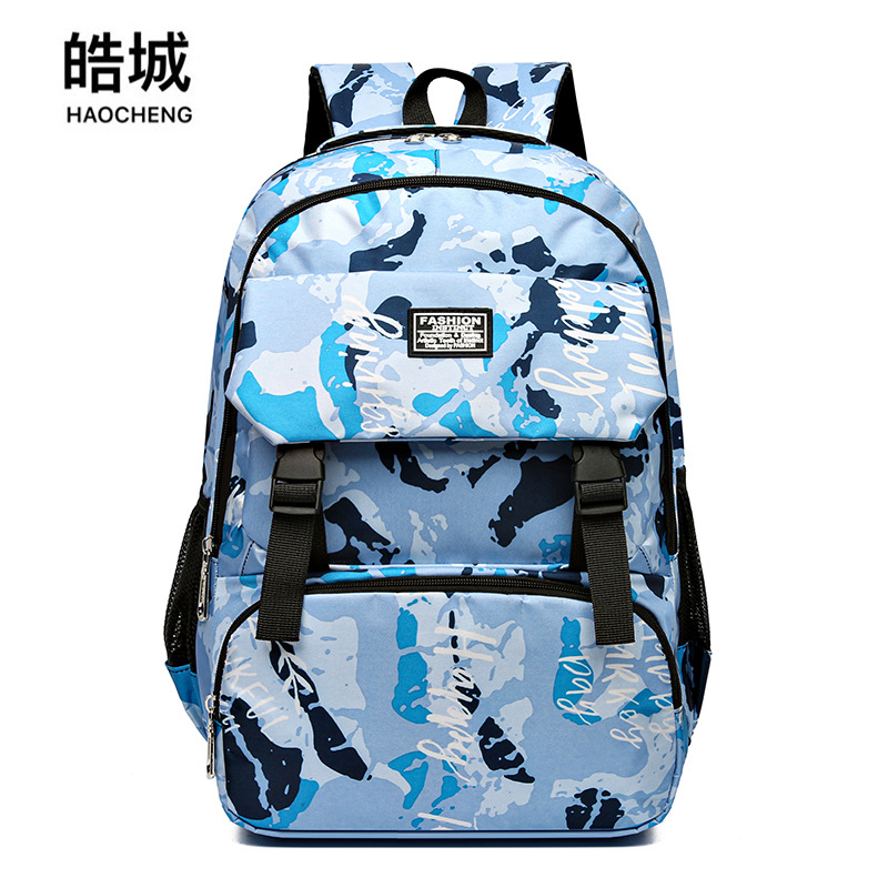 Nueva mochila multifuncional casual, bolso de computadora de gran capacidad para hombres, camuflaje de viaje, mochila para estudiantes liviana