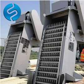 机械回转式细格栅图片不锈钢格栅捞渣机机械格栅耙齿