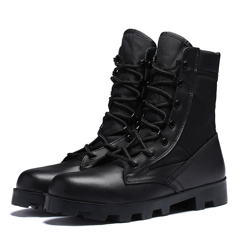 Otoño nuevas botas militares de suela gruesa zapatos deportivos de alto cilindro al aire libre zapatos de montaña zapatos de entrenamiento de montaña zapatos de senderismo