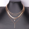 Brand small design necklace, chain, trend accessory, internet celebrity, trend of season, European style