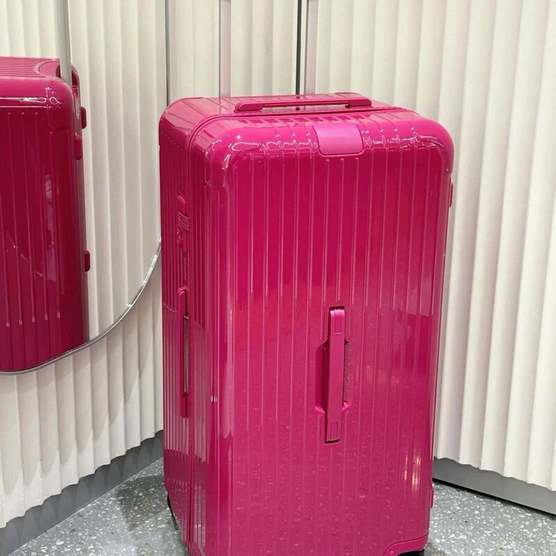 Rimowa Purple Suitcase Essential Trunk Square Fat Sports Version Trolley Case Same Model as Celebrities