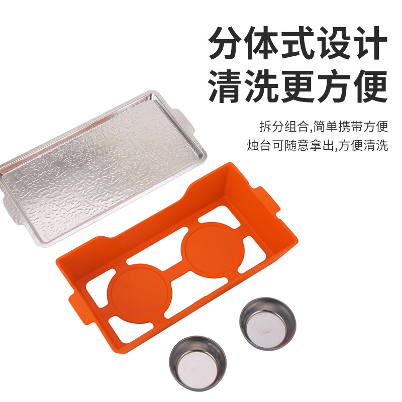 商用アルコール焼き魚皿アルミ合金焼き炉焼き熱串炉羊の列皿加熱保温炉卸売り