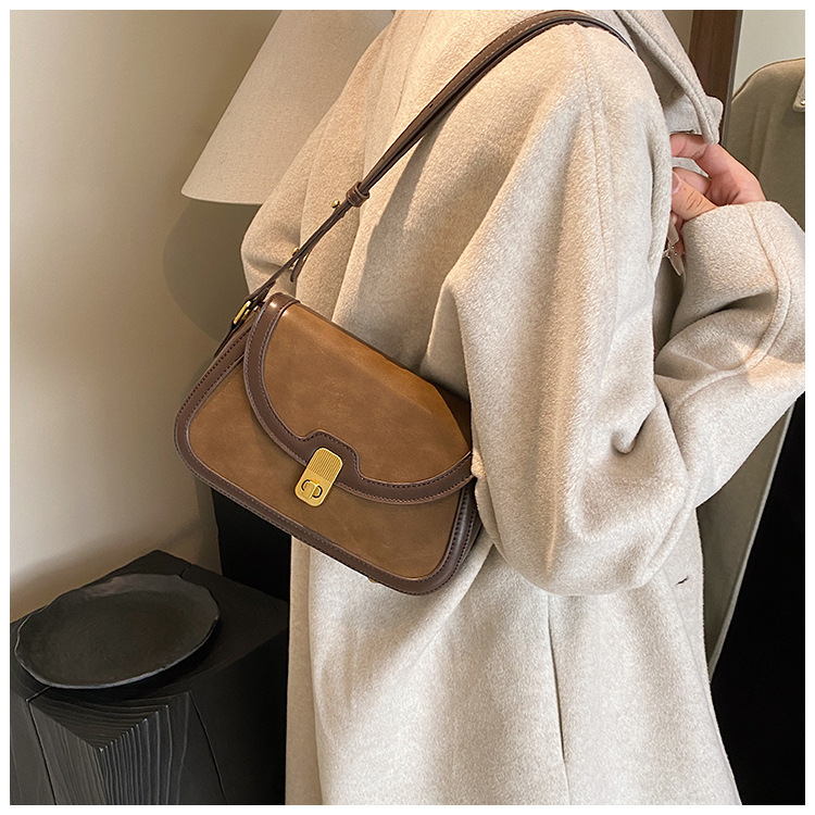 Women's Crossbody Bag Contrast Colour Small Square Shoulder Bag_voghion.com