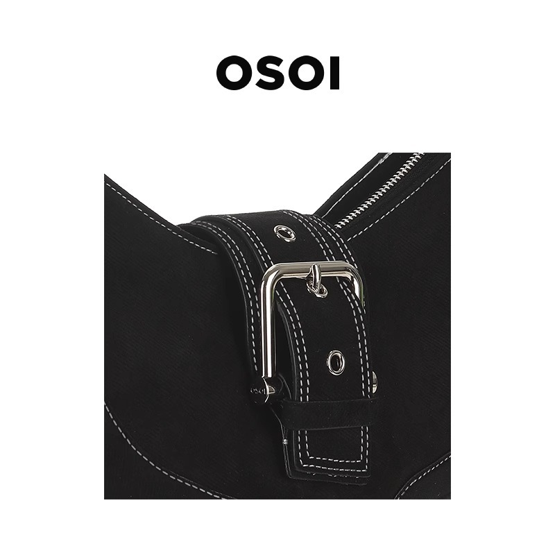 Women's Cowhide Underarm Shoulder Bag Luxury Motorcycle Style_voghion.com