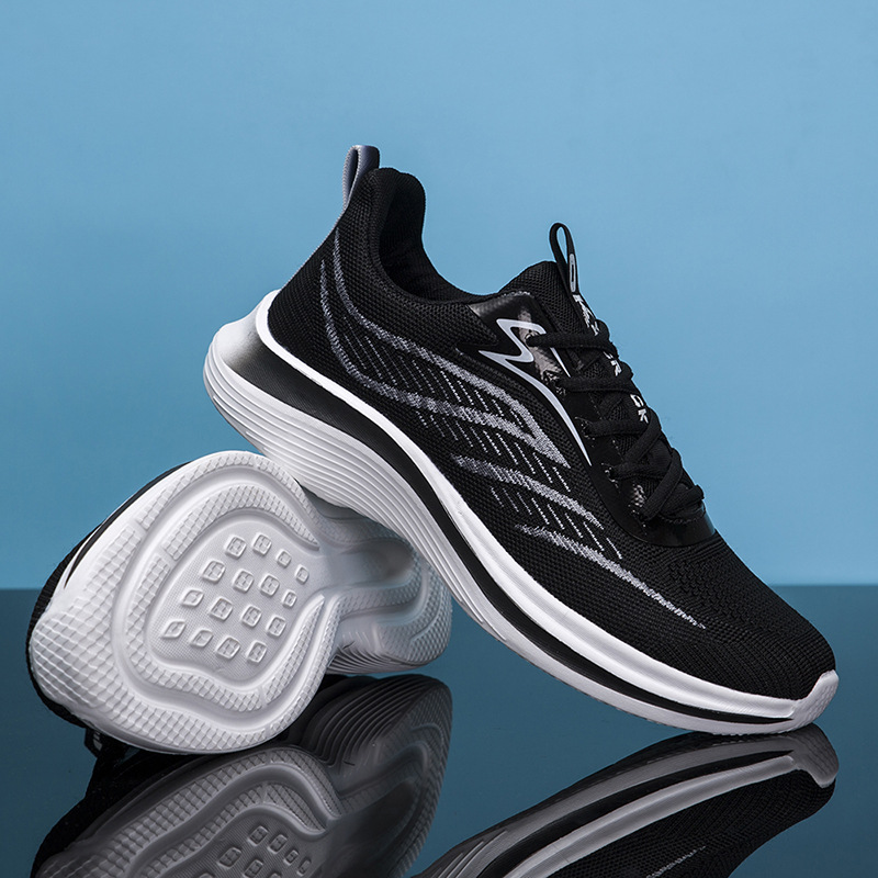 Zapatillas deportivas para hombre, primavera 2025, tejido de malla transpirable, antideslizantes, para exteriores, para correr, transpirables y cómodas