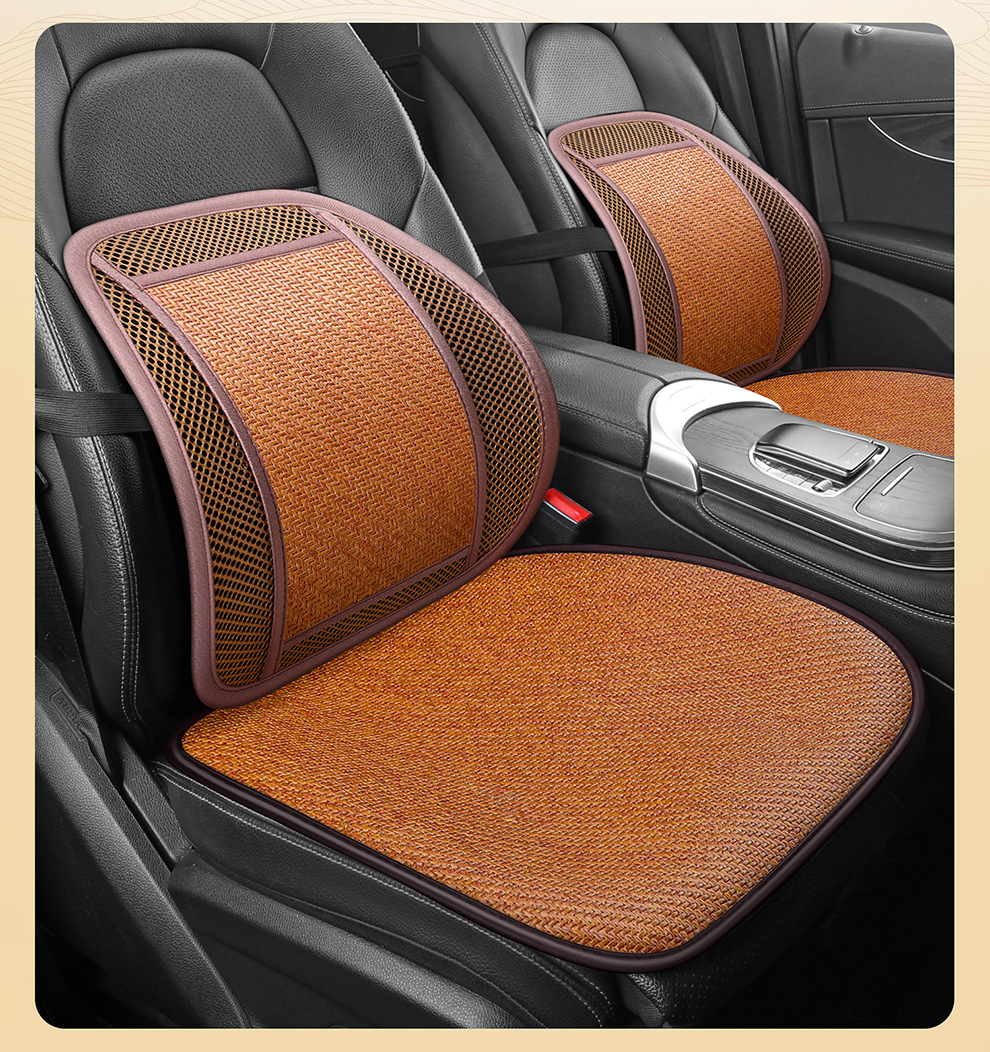 Summer Car Lumbar Support Cushion Breathable Office Seat Massage Lumbar Cushion Waist Support Car Backrest Cushion