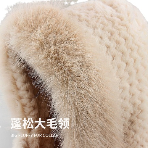 Fleece Hat, Scarf, and Gloves Set for Women - Autumn/Winter Cycling Cold Protection Ear Covering - Versatile, Thick, Warm, Hooded, Solid Color