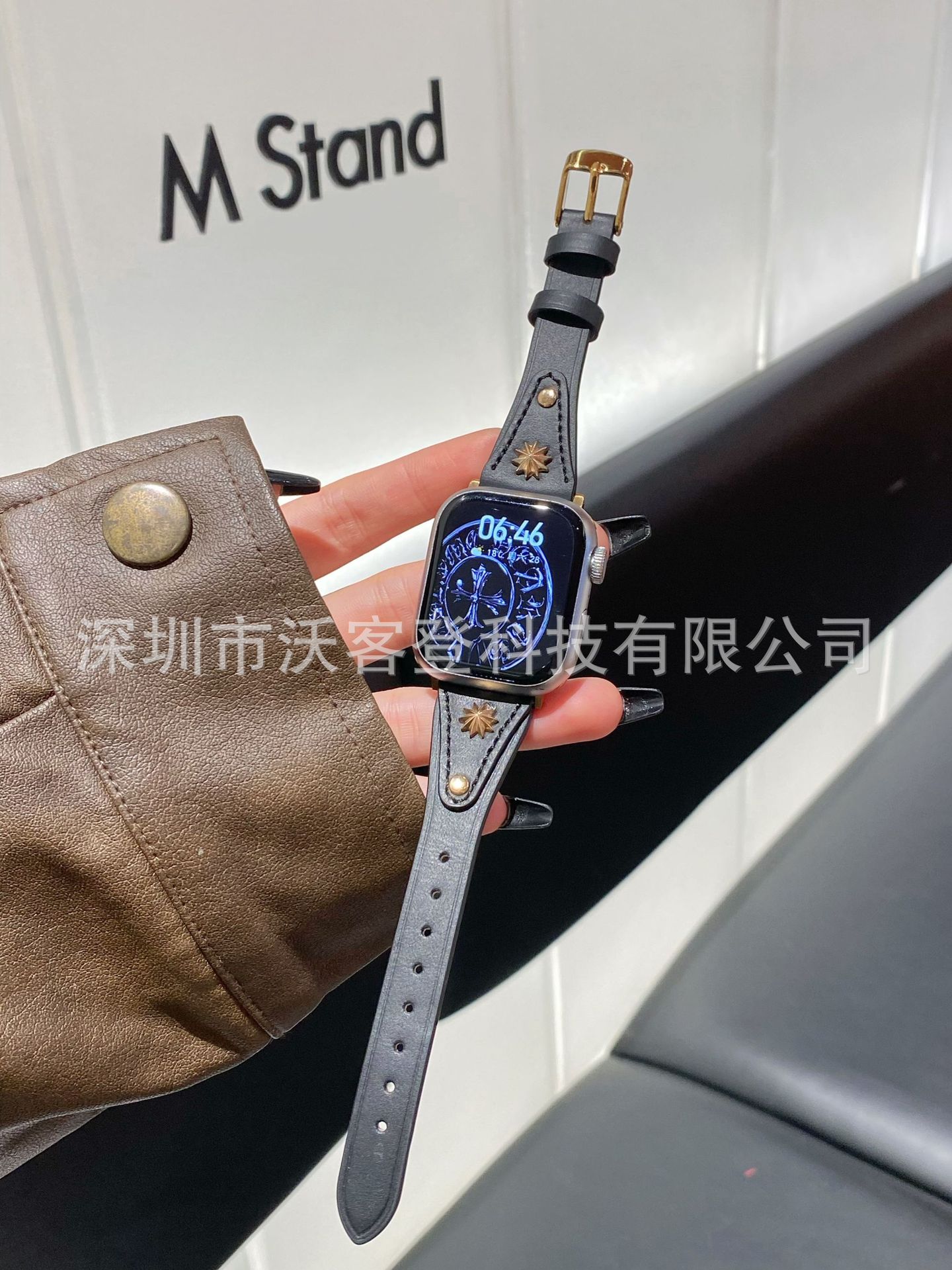 Aplicable Apple Mango Pure Leather Slim Band Apple Watch S10/9/8/SE/7/6/5/4/3/21 image 13