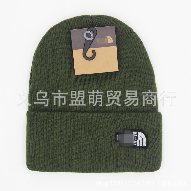现货批发刺绣加厚腈纶针织帽毛线帽跨境潮牌冷帽卷边保暖滑雪帽子|undefined