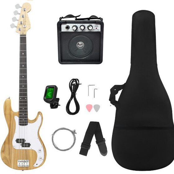 Factory Direct Sales; Electric bass four-string electric bass suit bass guitar children beginner professional P shell