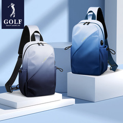 ゴルフ (GOLF)胸バッグ男性斜めバッグ男女グラデーションショルダーバッグ