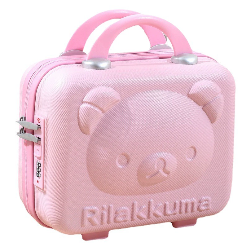 Чемодан с медведем мультяшный багаж женский портативный интернат-интернат сопровождаемая Подарочная коробка детская косметичка для хранения 14 дюймов