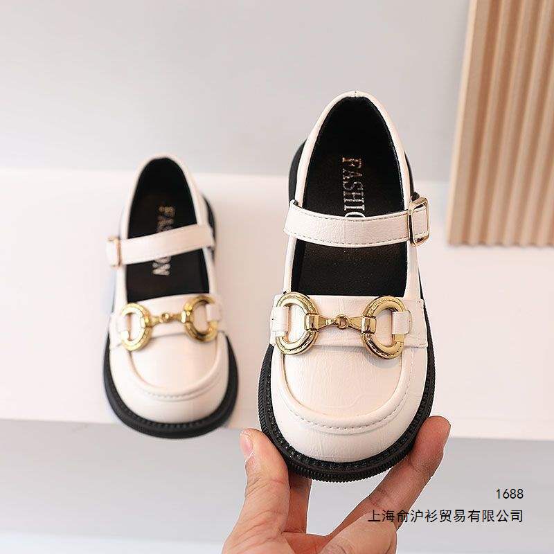 Dance Shoes for Women 2026 Spring New Thick-Soled British Style Leather Shoes Jk Metal Slip-On Soft-Soled Loafers
