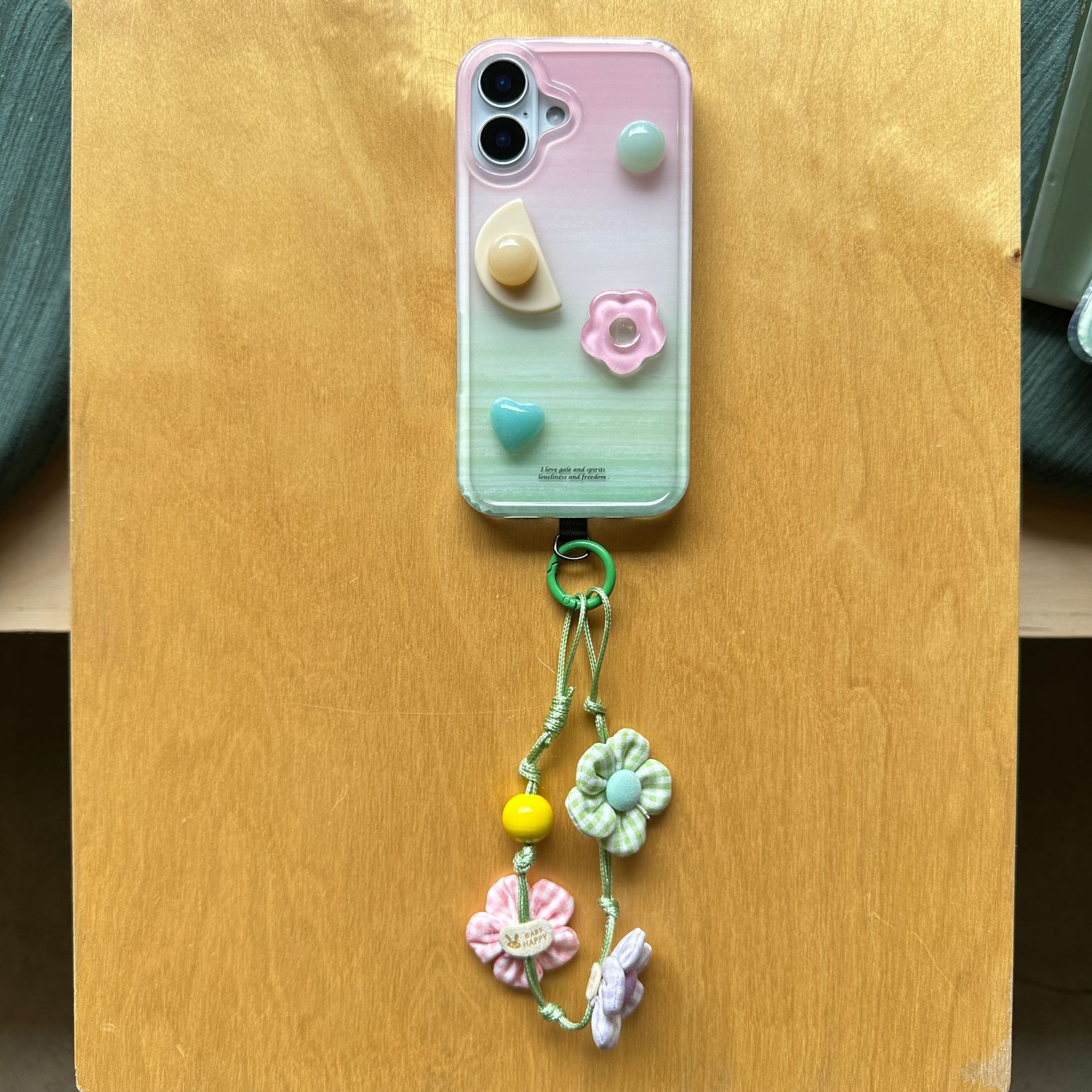 Pequeñas flores tridimensionales frescas para Apple 16ProMax funda para teléfono móvil 15Pro Gradiente 14/13 Nueva mujer 15PM