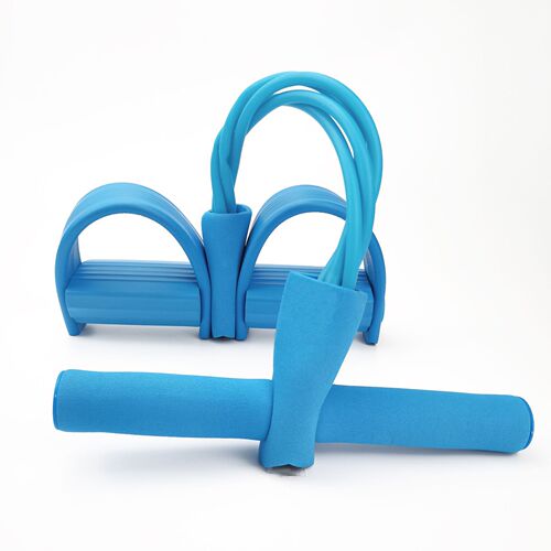 Sit-up assistive device, home use for girls to lose weight and slim belly, tension rope, four-prong foot pedal tensioner wholesale