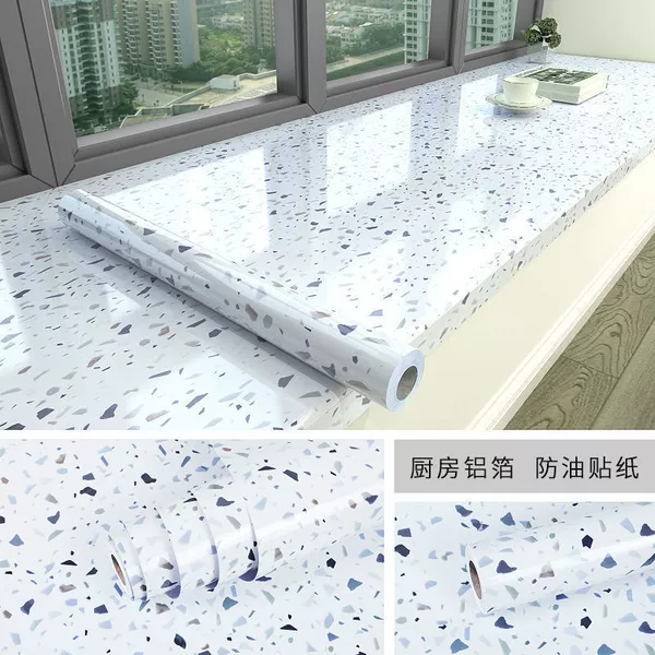 Fanru Stone White [Marble Thickened Oil-proof Sticker]